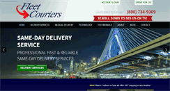 Desktop Screenshot of fleetcouriers.com